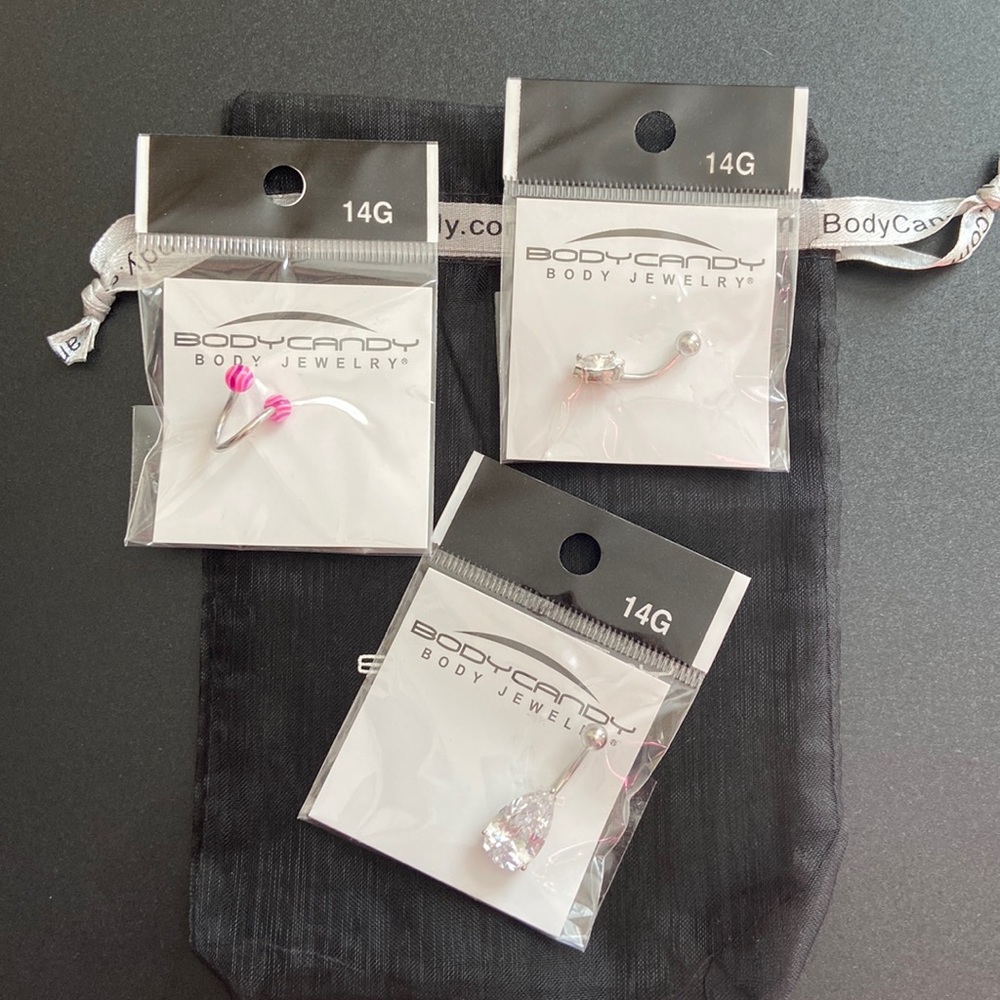 Set of 3 Belly Button Rings